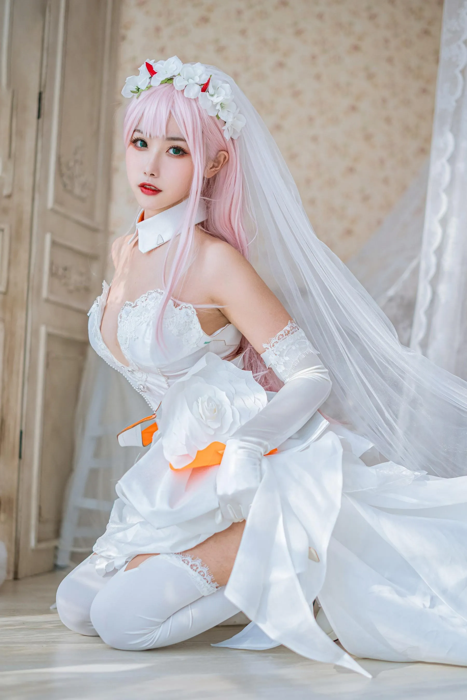 Momoko葵葵 – NO.36 DARLING in the FRANXX 02 泳装 兔女郎花嫁 [61P]插图8